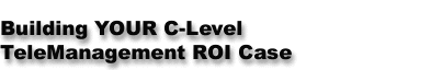 Building YOUR C-Level TeleManagement ROI Case