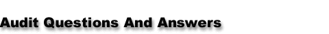 Audit Questions and Answers : Telecom Billing Audit Services