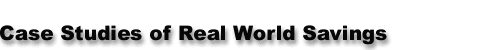 Case Studies of Real World Savings : Telecom Cost Management Solutions.